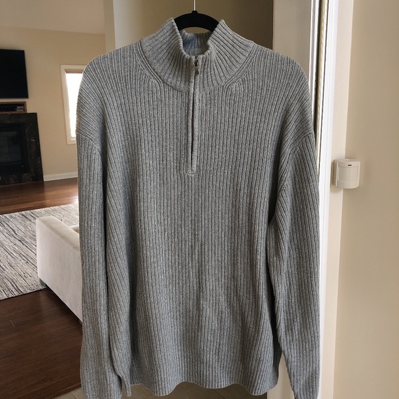 Calvin Klein 100% cotton men’s sweater soft grey - Picture 1 of 5